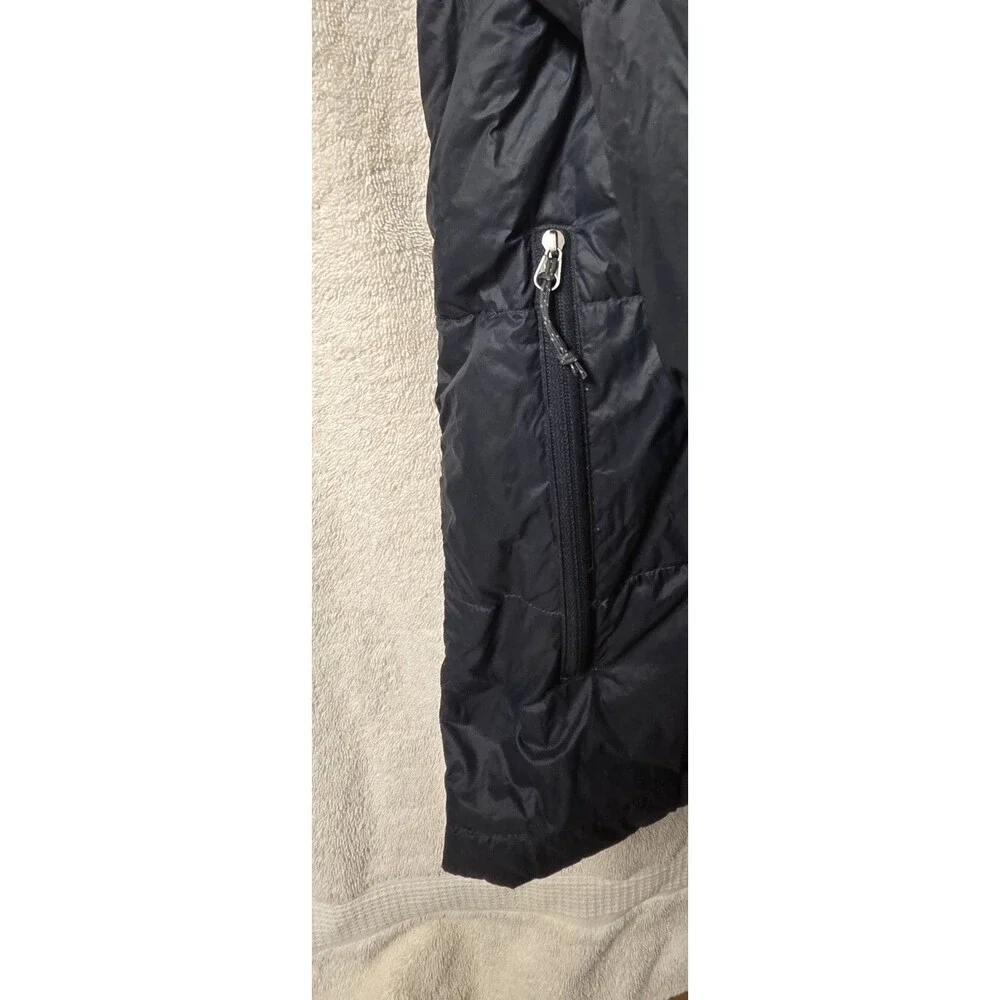 Eddie Bauer Men's CirrusLite Down Hooded Jacket Size M Blue EB650 Puffer Tear
